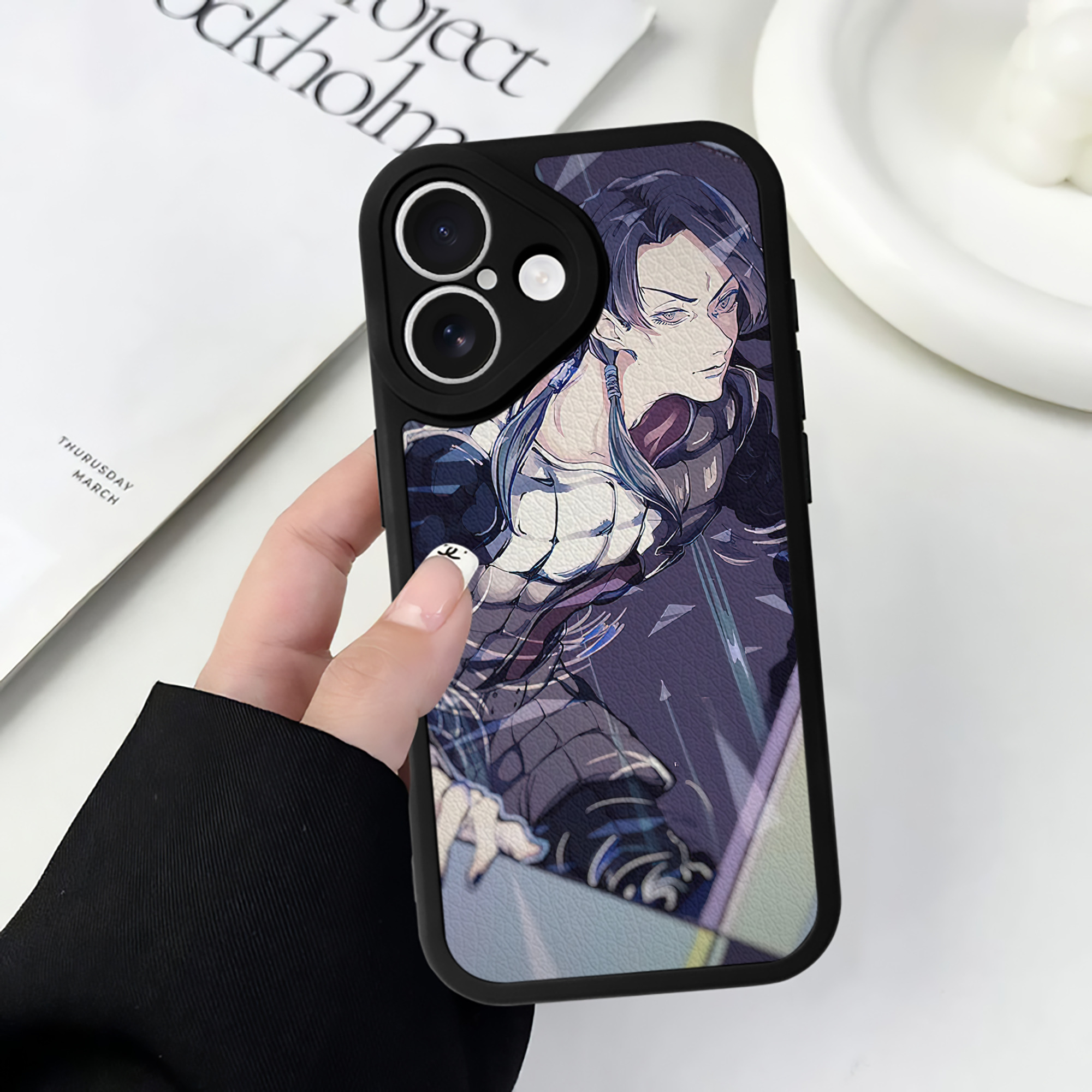 （画像用） ジョジョの奇妙な冒険 JoJo's Bizarre Adventure 【iPhone 16シリーズ対応】シリコンスマホケース（レザー調） 材質：シリコン